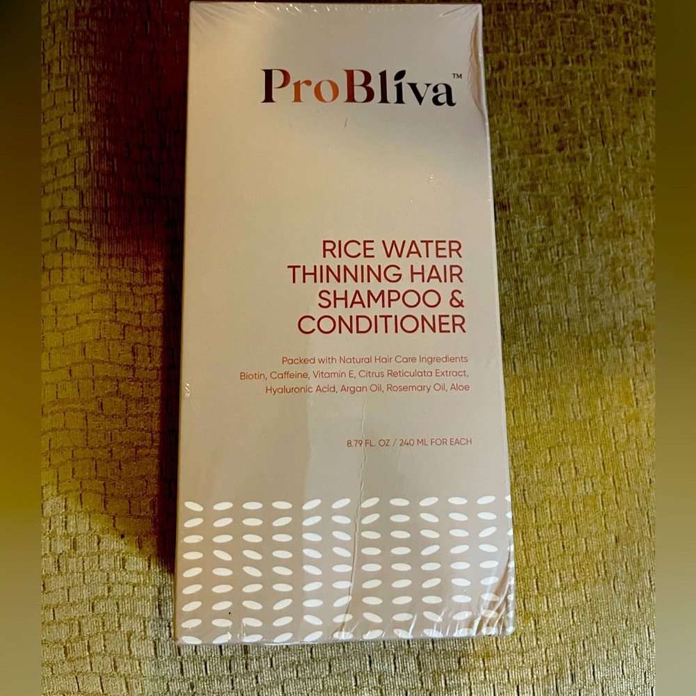 ProBliva Rice Water Thinning Hair Shampoo & Conditioner